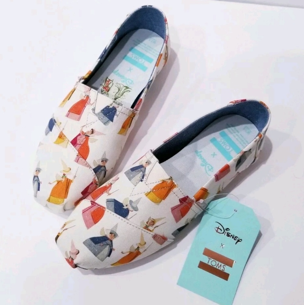 Toms Disney Fairy Godmother Shoes size 8